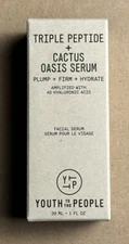 Youth To The People Triple Peptide + Cactus Hydrating + Firming Oasis Serum 1 oz