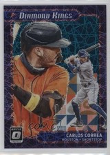 2021 Donruss Optic Diamond Kings Teal Velocity Prizm 4/35 Carlos Correa #12 04br