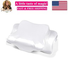 Satin Pillowcase for Cervical Pillows, Cover Only Fit for Orthopedic Neck Sup...