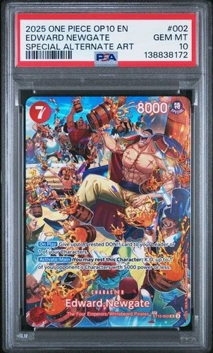 EDWARD.NEWGATE ROYAL BLOOD OP10 #ST15-002 SP ALT ART SR - ONE PIECE PSA 10