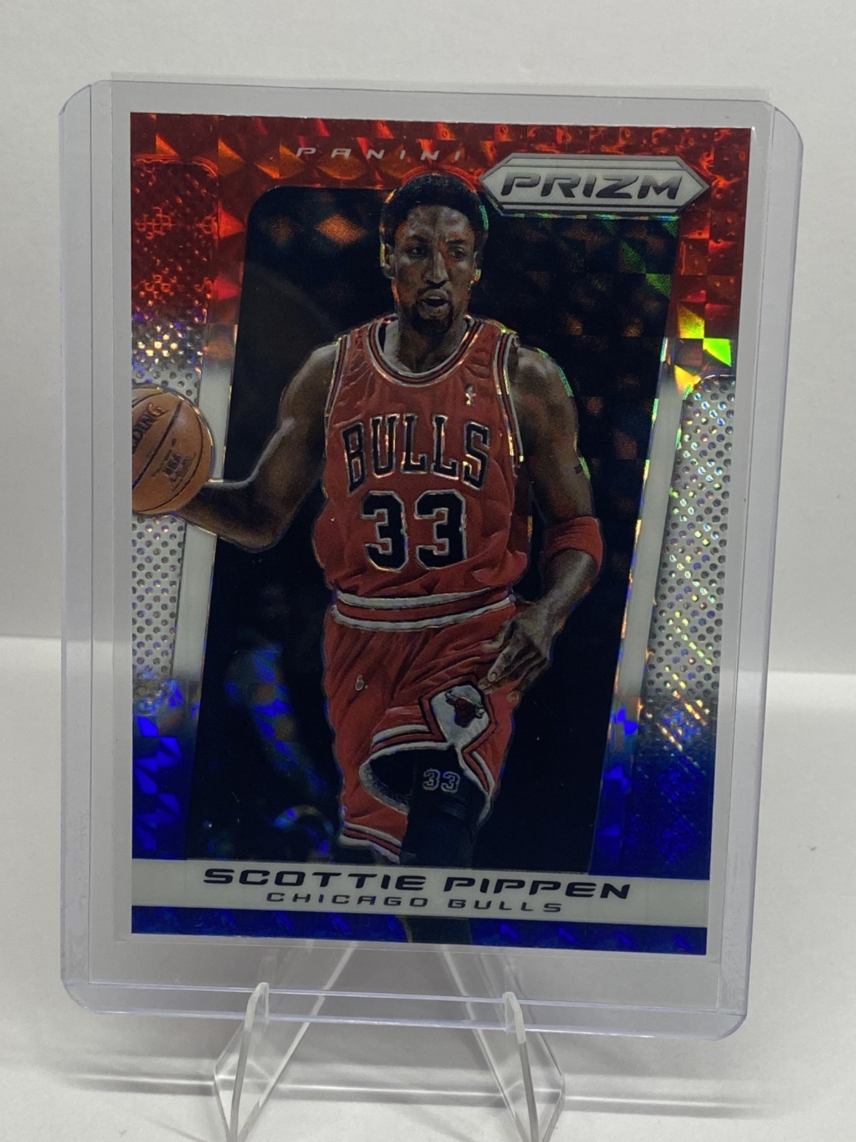 2013-14 Panini Prizm Red White Blue Mosaic #223 Scottie Pippen Chicago Bulls