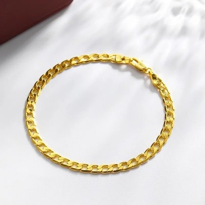 XUPING 18K Gold Plated 304 Stainless Steel Chain Bracelet for Women