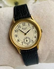Seiko Avenue 2G28-6030 Vintage Small Seconds Dress Watch Quartz For Men 33mm