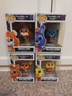 Funko Pop Five Nights at Freddy's FNAF Balloon Circus lot of 4 Foxy Bonnie Chica