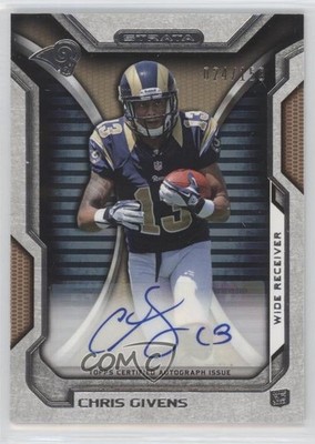 2012 Topps Strata Rookie Bronze 24/150 Chris Givens #RA-CGI Auto RC 0a1