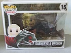 Funko Pop Rides #15 Game of Thrones Daenerys and Drogon / Open box never removed