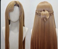 Asuna Hsiu Cosplay Wig Brown Braid Tail Sword Art Online Sao