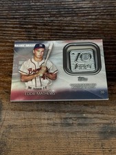 2021 Topps 70th Anniversary Manufactured Logo Patch Eddie Mathews #70LP-EM