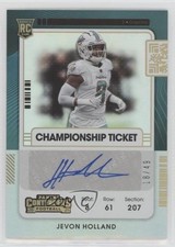 2021 Panini Contenders Rookie Championship Ticket 18/49 Jevon Holland Auto 0t1
