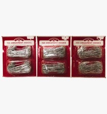 34104 - Seasonal Christmas Decor Holiday Time 150 Ornament Hooks Set Of Three G
