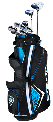 New Strata Golf 12 Piece Complete Set With Bag Regular Flex