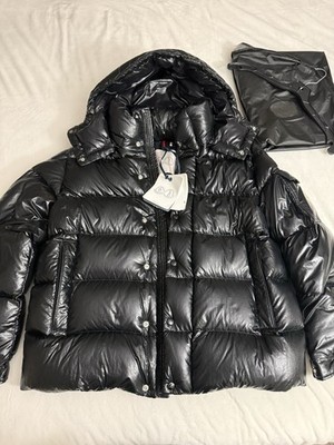 MONCLER MAYA サイズ1 ブラック Black Moncler Maya Hooded Short Down Jacket - Short Down Jackets