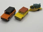 MATCHBOX LESNEY Field Car No. 18 & Field Car With Trailer & Motorcycle Bundle