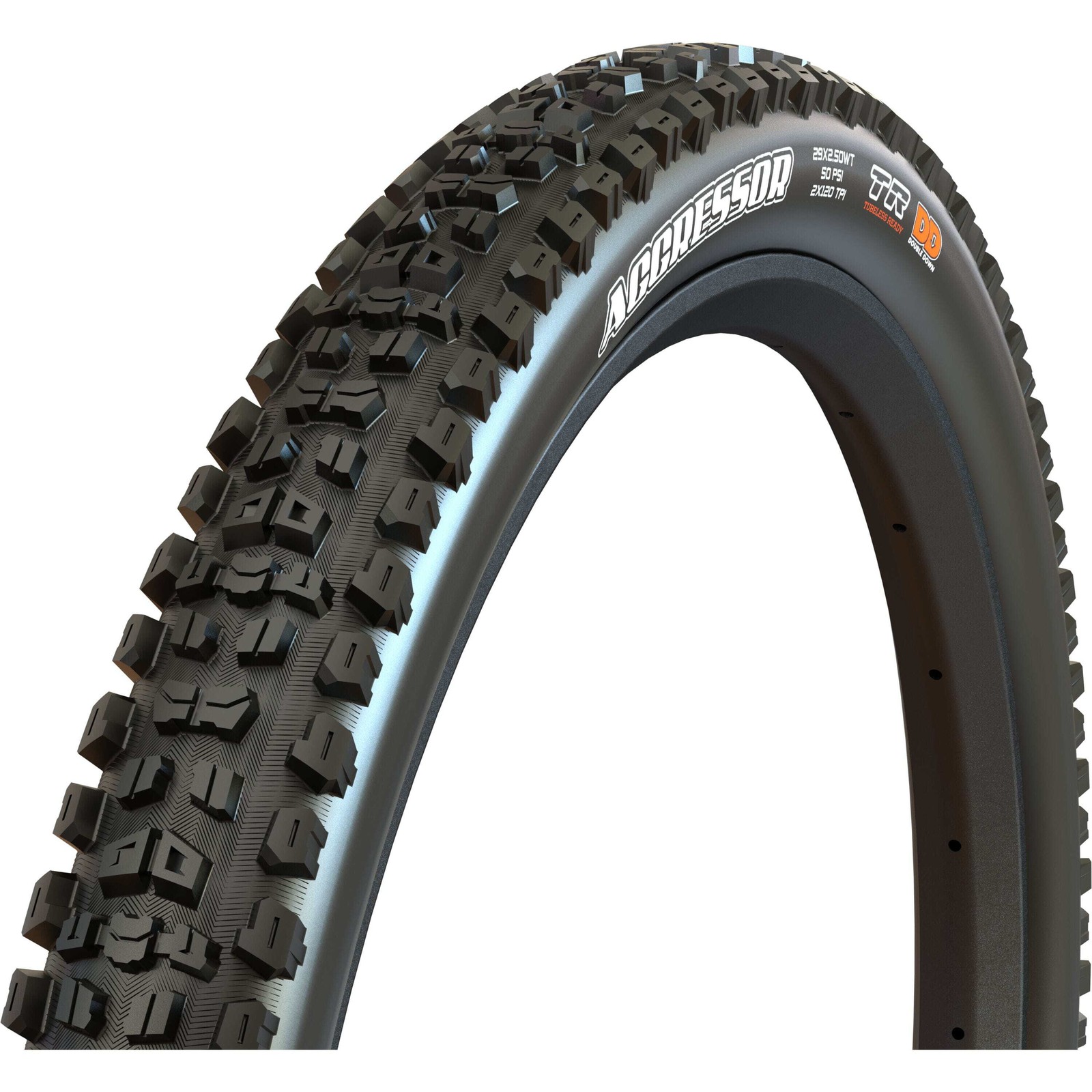 Maxxis Aggressor 27.5 x 2.50WT 60 TPI Folding Dual Compound EXO Tubeless Tyre