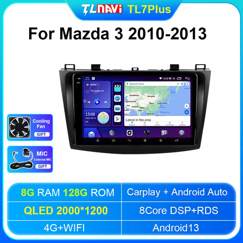Car Radio Stereo Head Unit Apple Carplay For Mazda 3 2010-2013 GPS Backup Camera - Picture 32 of 48