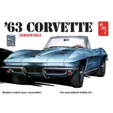 AMT 1963 Chevy Corvette Convertible 1/25 AMT1335M Plastics Car/Truck 1/24-1/25