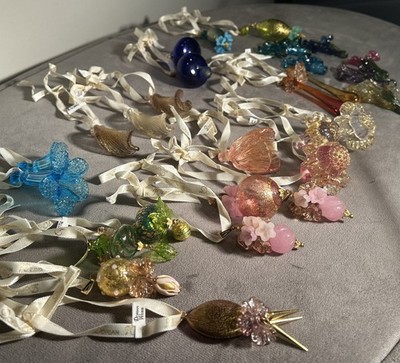 Jewelry Designer Dorian Webb Collection Of 28 Hand Blown Glass Ornaments AMAZING
