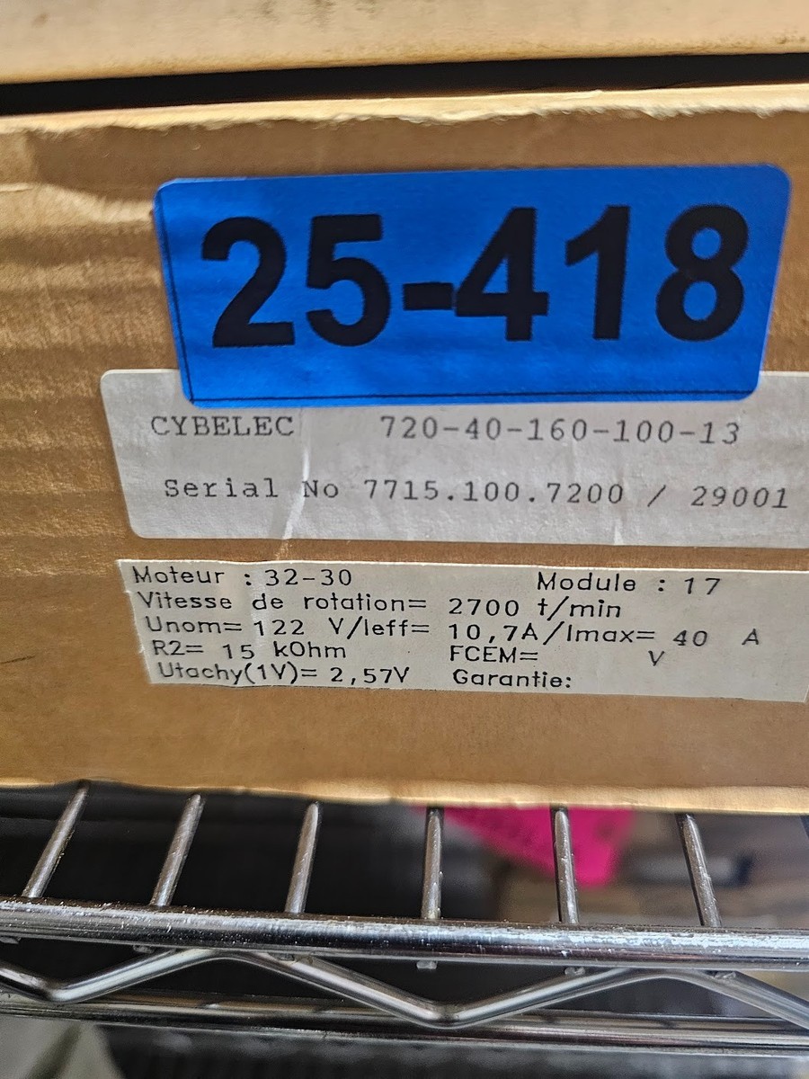 CYBELEC 720-40-160-100-13 IRT DRIVE BOARD NEW | eBay