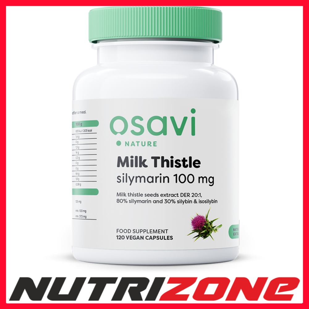 Osavi Milk Thistle, Silymarin 100mg - 120 vegan caps