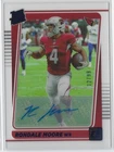 2021 Panini Clearly Donruss Football Blue Rondale Moore #71