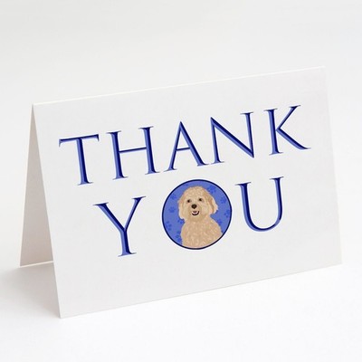 Doodle Fawn #1 Thank You Greeting Cards Pack of 8 Blank Cards with Envelopes