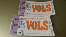 BILLETS DE FOOTBALL TENNESSEE VOLS 1980 (SUD CAL VS TENN)