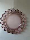 Anchor Hocking Nova Boopie Bubble Glass Vintage Pink Ashtray 7.5" Trinket Dish