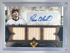 Paul O'Neill 2025 Topps Museum Collection Triple Patch Auto 197/199