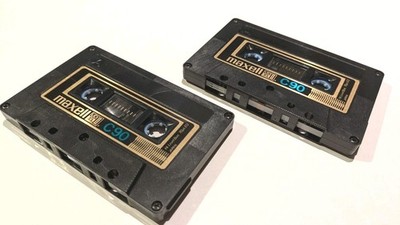 2x Tonbandkassette Musikkassette  Maxell UDXL II  C90 Hi-Level Bias