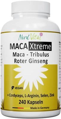 16.000mg Maca, 12.000 mg Tribulus, 4.000mg Cordyceps,400mg L-Arginin, Ginseng - Bild 1 von 4