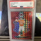 2024 Panini Mosaic - Rookies Bo Nix #312 Red Mosaic Prizm (RC)