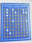WHITMAN COIN BOARD 1909-1940pds LINCOLN CENT COLLECTION (3) SEMI KEY (78) COINS