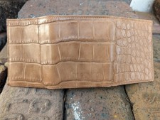 Wild Alligator TriFold Wallet croc gator swamp leather hide Tri Formal SP9