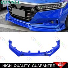 For Honda Accord 18-2022 Bright Blue Front Bumper Lip Spoiler Bodykit Strip Trim For Honda Accord 18-2022 Bright Blue Front Bumper Lip Spoiler Bodykit Strip Trim