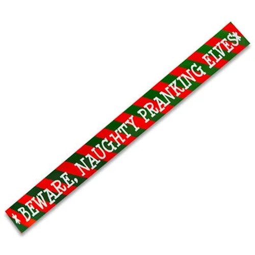 Noël Elf Behavin' Badly Accessoires 8.2M Coquin Avertissement Attention Bande - Photo 3 sur 4