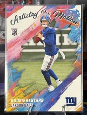 Panini 2025 Rookies & Stars Artistry In Motion Jaxson Dart #16 Rookie Giants