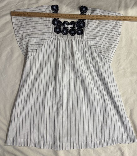 Vestido para mujer Madewell bordado flor/boho a rayas talla XS - Imagen 6 de 9