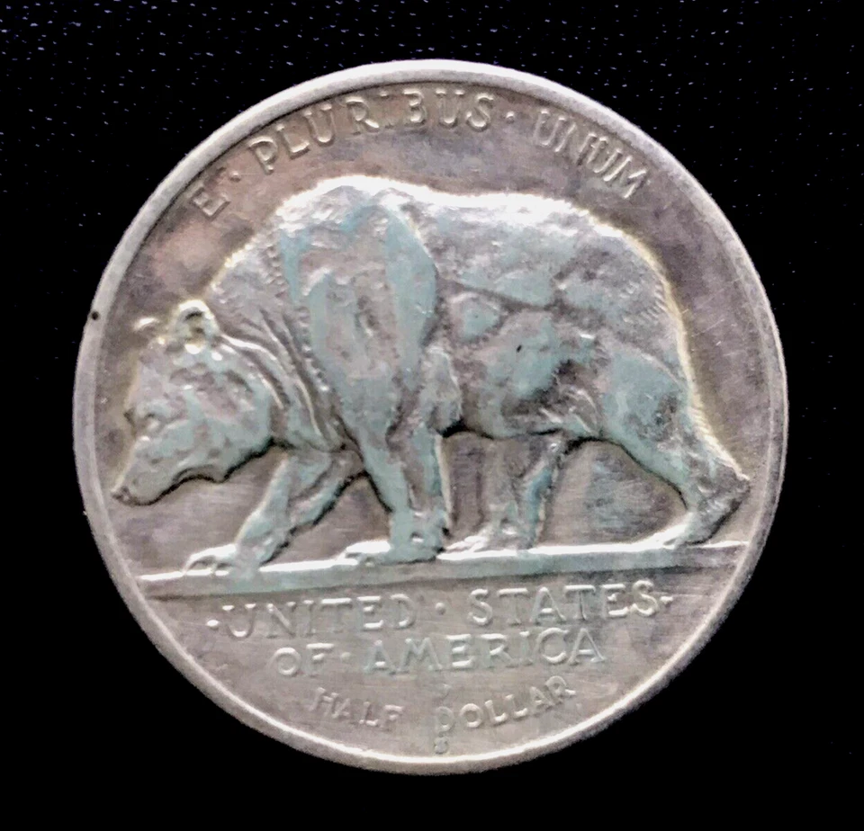 1925 s California Diamond Jubilee Commemorative Silver Half Dollar -US Coins 50C - Image 2 of 4