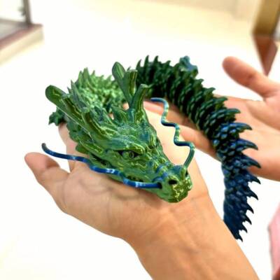 3D Printed Dragon, 60cm Large Dragon, Gift Toy Halloween Christmas Gift