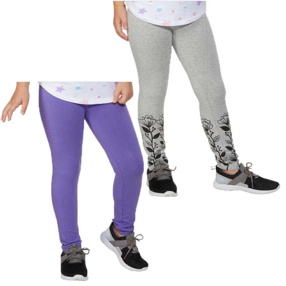 Kirkland Signature Girls’ 2-Pack Full Length Leggings