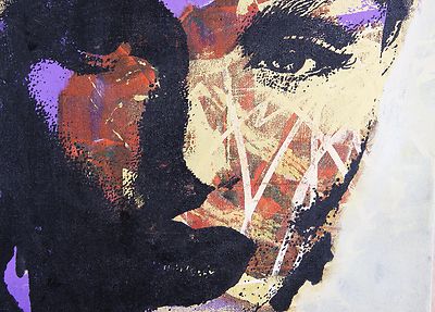 150cmx 100cm  CANVAS modern painting Graffiti Street Art  Print girl woman face
