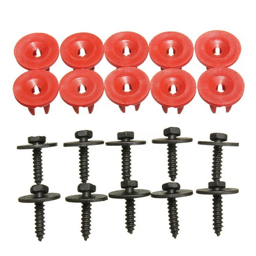 Fit C-Max Set 10 Buttom Shield Guard Screws & Engine Undertray Cover Clips - Picture 2 of 8