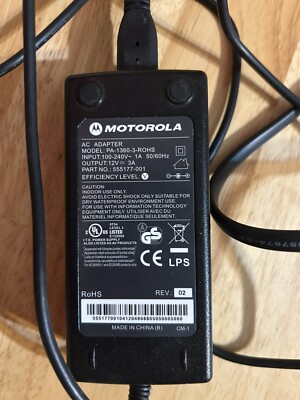 Motorola Charger MODEL: PA- 1360-3-ROHS AC Adapter