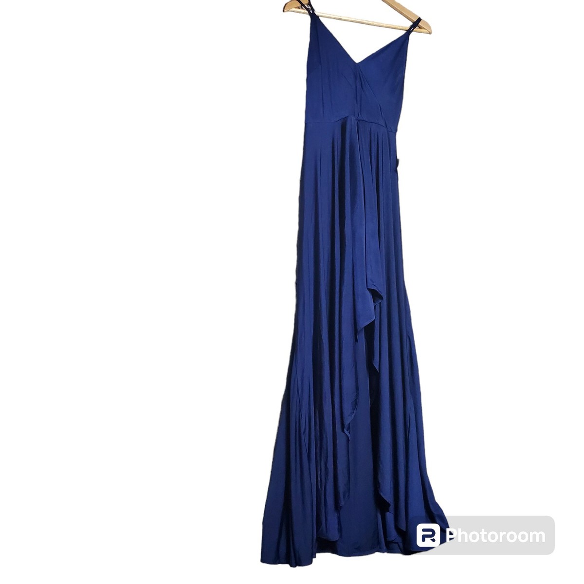 promgirl navy blue dress Promgirl Navy Sleeveless Maxi Dress Size Small