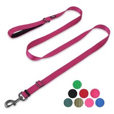Pets Premium Adjustable Leash with Heavy Duty Nylon and Super Soft Handle for...