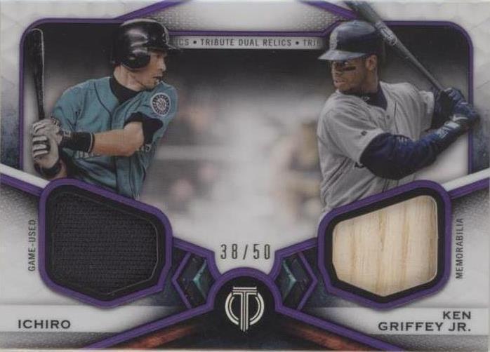 2021 Topps Tribute - Ichiro Suzuki Ken Griffey Jr #DR2-IG for sale