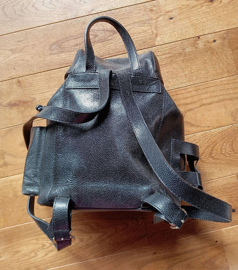 GIANNI VERSACE Black Couture Line Backpack Rucksack Medusa