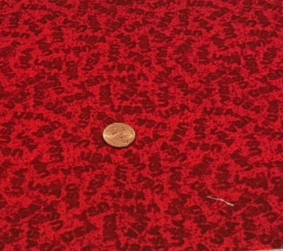 ''USA'' * Tonal Reds * David Textiles * 100% Cotton Remnant * 21'' x 8''