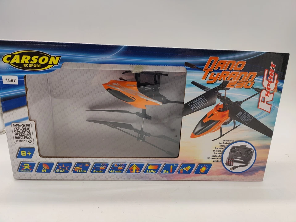 Carson 500507104 - Hubschrauber DMAX Nano Tyrann Gyro IR 100% RTF - Bild 2 von 4