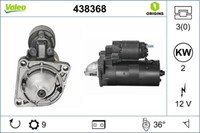 Valeo 438368 Starter FüR Alfa Romeo Cadillac Chevrolet Fiat Iveco Lancia Opel